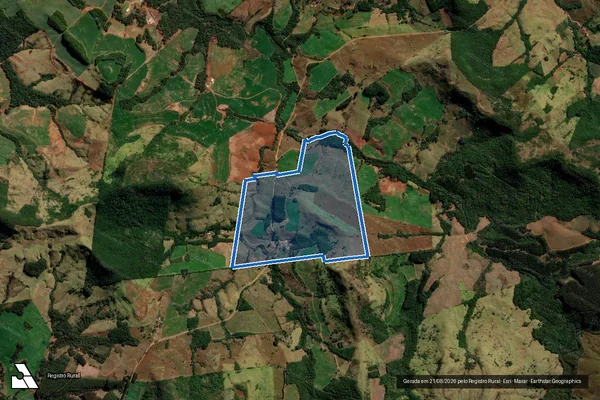 Imagem de satélite de FAZENDA SEGUNDA PARTE DA PRATA III - Parcela 1 em Santa Maria do Oeste - PR