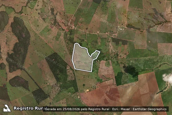 Imagem de satélite de Fazenda LC - 001 em Nova Roma - GO
