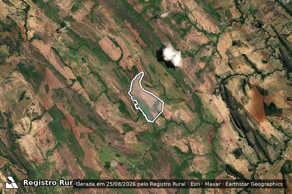 Imagem de satélite de FAZENDA CACHOEIRA ? Lugar denominado PALMERINHA - GLEBA 02 em Unaí - MG