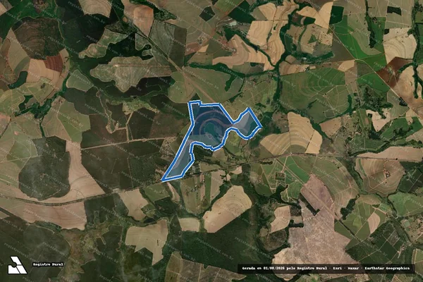 Imagem de satélite de Fazenda Uchikawa - Parte 1 em São Simão - SP