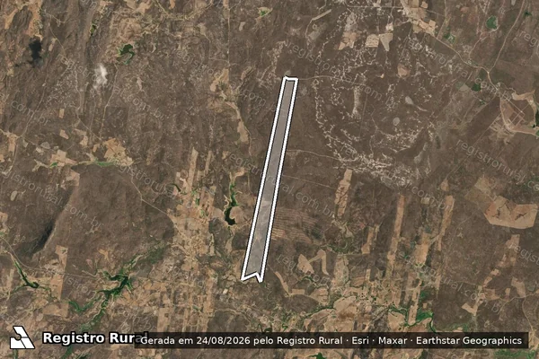 Imagem de satélite de FAZENDA TRIUNFO - Parte 1 em Boa Viagem - CE