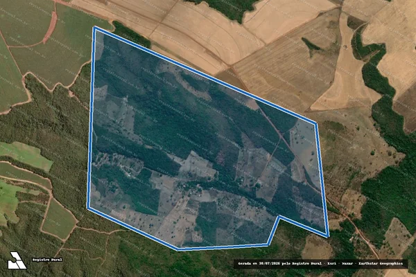 Imagem de satélite de FAZENDA ÁGUA BOA, PARTE DO LOTE 03 DO LOTEAMENTO SAÚDE - 001 em Pedro Afonso - TO