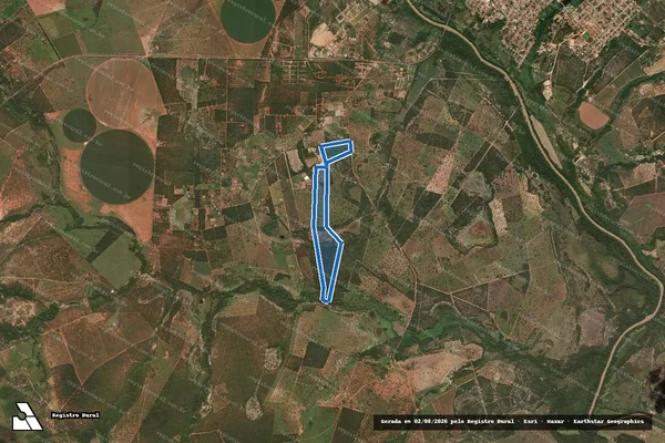 Imagem de satélite de FAZENDA MANGUES - Gleba 01 em Arinos - MG