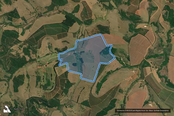Imagem de satélite de FAZENDA PITANGUEIRAS - Parte 1 em Divisa Nova - MG