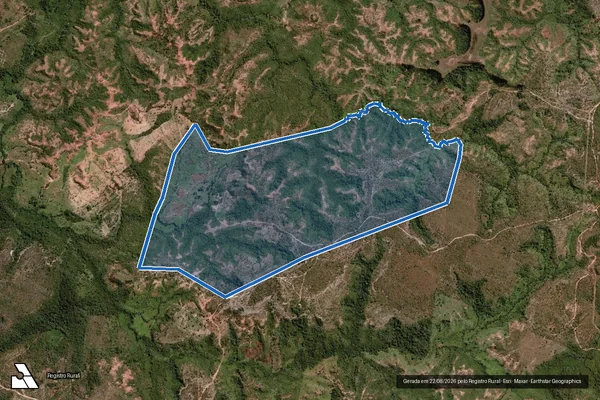 Imagem de satélite de FAZENDA IRAJÁ, PARTE DO LOTE 40 LOTEAMENTO GAMELEIRA - 001 em Recursolândia - TO