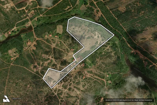 Imagem de satélite de FAZENDA RIBEIRO  - Parte 1 em Rio Pardo de Minas - MG