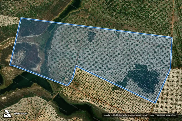 Imagem de satélite de FAZENDA PIMENTEIRAS - Parte 1 em Beberibe - CE