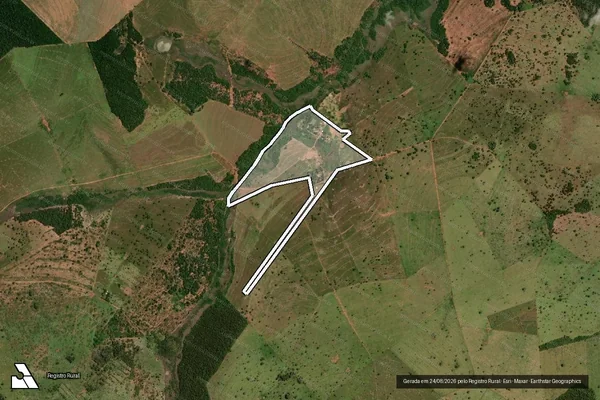 Imagem de satélite de Fazenda Santa Paola e Bovina - Parte 3 em Tacuru - MS
