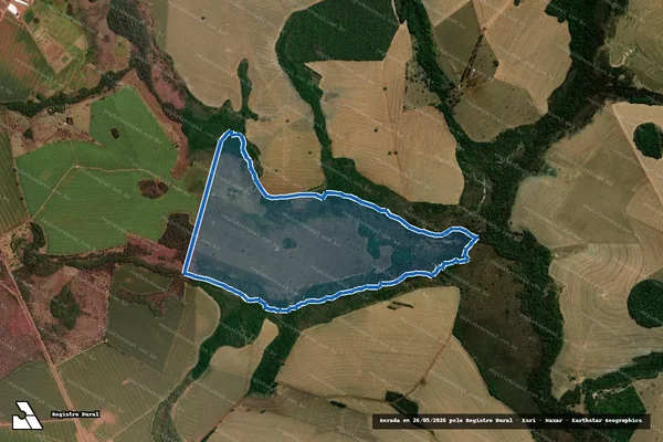 Imagem de satélite de FAZENDA SANTA MARIA, SÃO PEDRO E BARREIRO, LUGAR DENOMINADO "SANTA AMÁLIA" - FAZENDA SANTA MARIA, SÃO PEDRO E BARREIRO, LUGAR DENOMINADO "SANTA AMÁLIA" em Jataí - GO