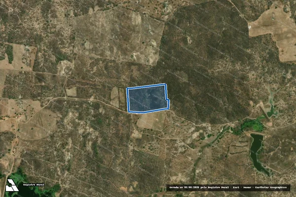 Imagem de satélite de SITIO IPUEIRAS ? LOTE 2150 - Parte 1 em Jaguaribe - CE