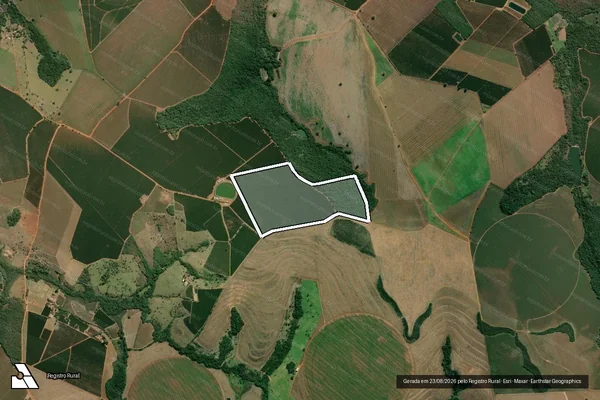 Imagem de satélite de Fazenda Boa Vista, lugar denominado ?Burití? - Parte 1 em Monte Carmelo - MG