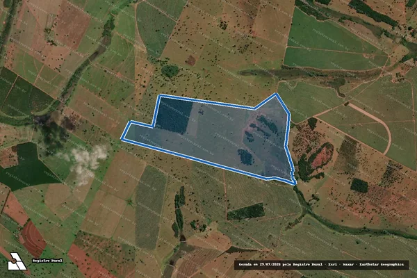 Imagem de satélite de Fazenda Parafuso, lugar denominado Monte Belo - Fazenda Parafuso, lugar denominado Monte Belo em São Francisco de Sales - MG