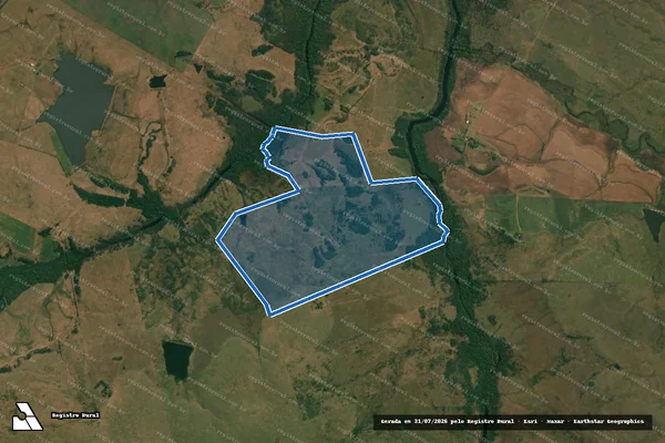 Imagem de satélite de Fazenda Coronilha - Parte 1 em Quaraí - RS