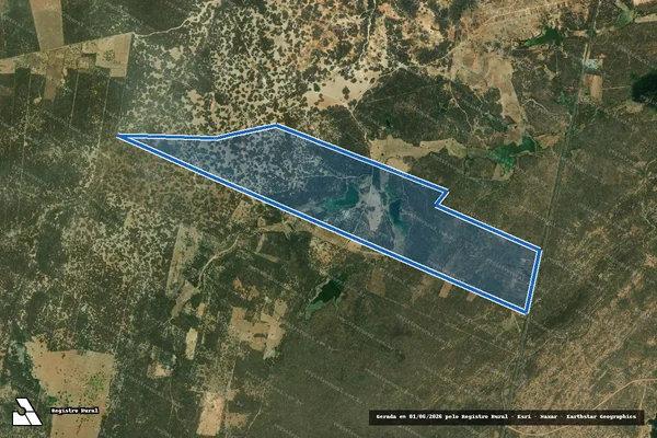 Imagem de satélite de Fazenda Caiçara - Parte 1 em Upanema - RN
