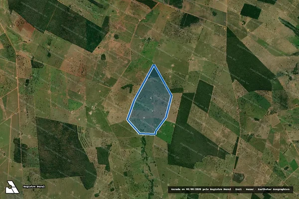 Imagem de satélite de Fazenda Nossa Senhora Aparecida - Parcela 1 em Cáceres - MT