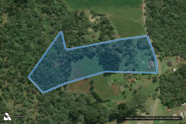 Imagem de satélite de SITIO SÃO LUIZ - MATRICULA 47.600 - Gleba 10 em Bela Vista do Toldo - SC