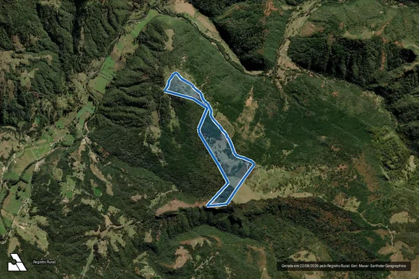 Imagem de satélite de Sítio Rio dos Bugres em Urubici - SC