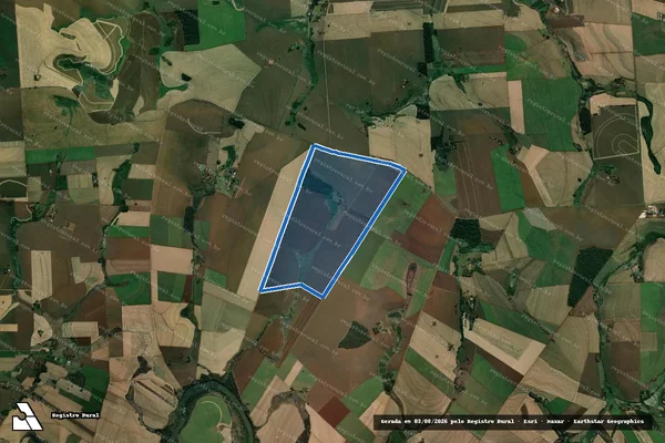 Imagem de satélite de Fazenda Agua do Pacu - GLEBA - 01 em Andirá - PR