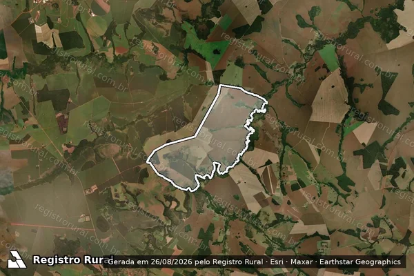 Imagem de satélite de FAZENDA MONTE ALEGRE Lugar TRÊS RIOS em Rio Verde - GO