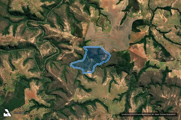 Imagem de satélite de Fazenda Gentio e Lage e Bebedouro dos Tiros - Parcela 1 em Tiros - MG