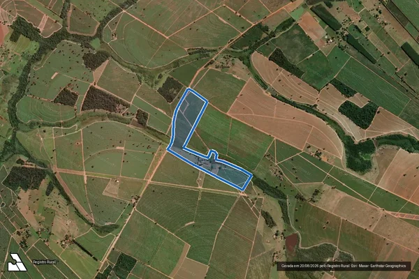 Imagem de satélite de Fazenda Madreserpa - Parte 001 em José Bonifácio - SP