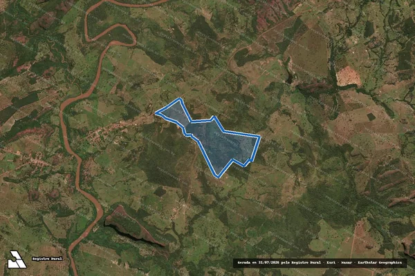 Imagem de satélite de FAZENDA SANTA MARIA - Parte 1 em Poxoréu - MT