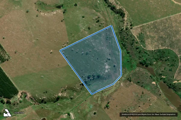 Imagem de satélite de Rancho do Ouro - GLEBA C em Mucurici - ES