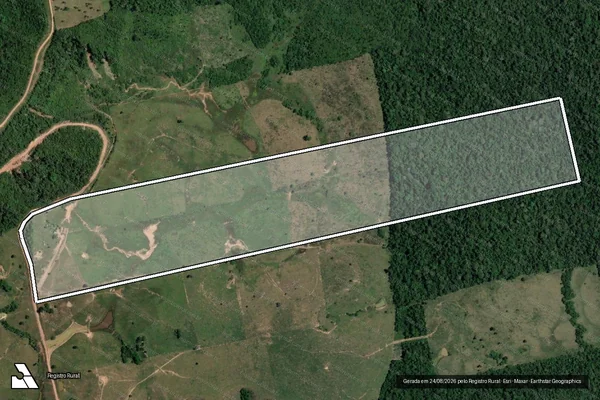 Imagem de satélite de LOTE 26 - Parte 1 em Itaituba - PA