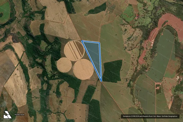 Imagem de satélite de Fazenda dos Martins lugar denominado Rio das Pedras - Gleba 01 em Uberlândia - MG