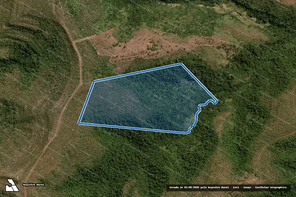 Imagem de satélite de FAZENDA ARCA DE NOÉ (LOTE 11 - PARTE DESMEMBRADA - 01, DO LOTEAMENTO MONTE DO CARMO, GLEBA 1, 2ª ETAPA), - PARCELA 02 em Monte do Carmo - TO