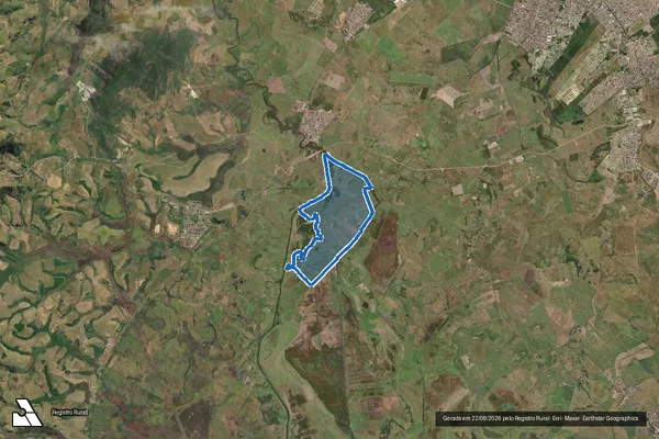 Imagem de satélite de Fazenda São Vitor - Parcela 1 em Campos dos Goytacazes - RJ