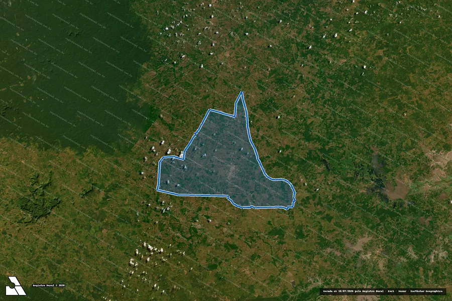 Imagem aérea do item B