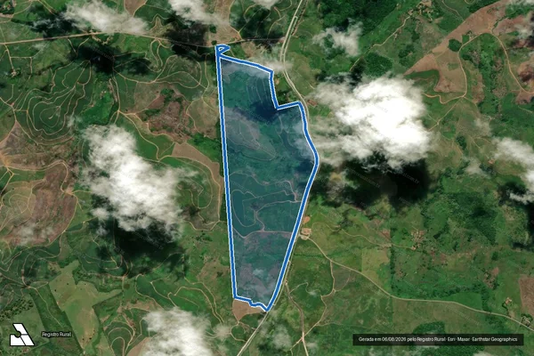 Imagem de satélite de FAZENDA JERICÓ - Parte 2 em Novo Lino - AL