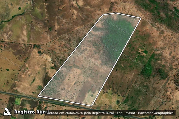 Imagem de satélite de FAZENDA SÃO PEDRO I - Parte 001 em São Pedro dos Crentes - MA