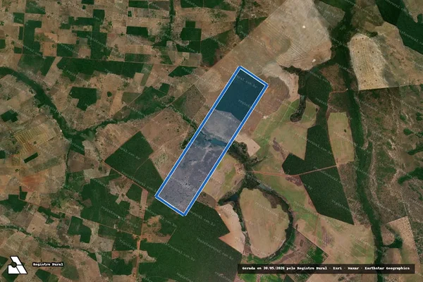 Imagem de satélite de FAZENDA GAIAPIRAN - Parte 1 em Marianópolis do Tocantins - TO