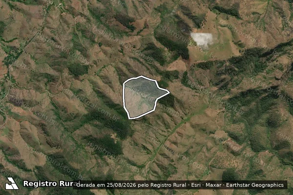 Imagem de satélite de SERRA DO DEUS ME LIVRE - Parte 1 em São Sebastião do Alto - RJ