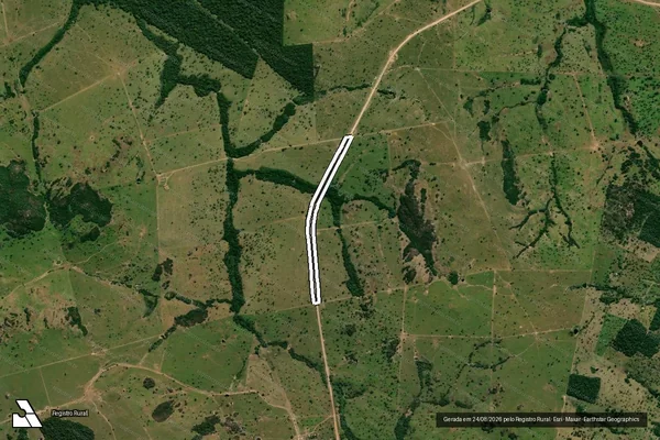 Imagem de satélite de Fazenda Shangri-La - Rodovia Estadual MT-248 em Vale de São Domingos - MT