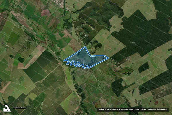 Imagem de satélite de FAZENDA RIACHO DAS PEDRAS - GLEBA B em Prado - BA