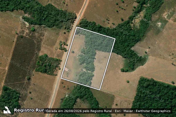 Imagem de satélite de SITIO 2 MENINAS - LOTE RURAL N°  231/3A - Parte 1 em Alta Floresta - MT