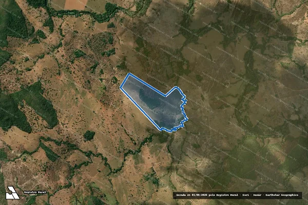 Imagem de satélite de CORREGO DO ALMOÇO OU FURADAO - Parte 1 em Crixás - GO