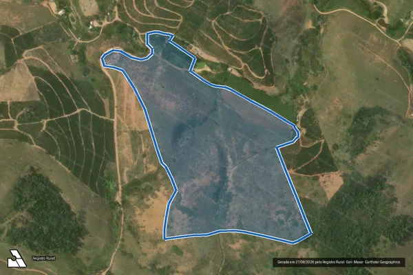 Imagem de satélite de Fazenda Cachoeira - PARCELA 02 em Bom Jesus do Itabapoana - RJ