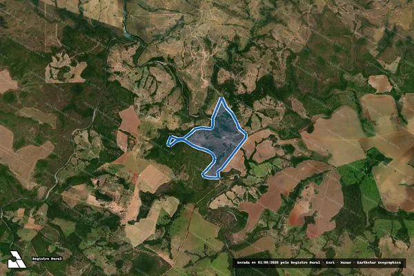 Imagem de satélite de SITIO JACARÉ em Santa Rita do Araguaia - GO