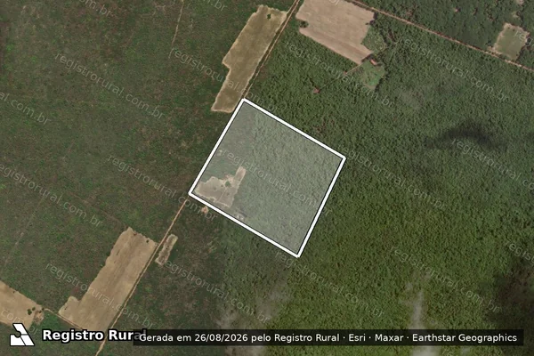 Imagem de satélite de P.A. SANTA RITA DE CÁSSIA ? LOTE 30 - Parte 1 em Baraúna - RN