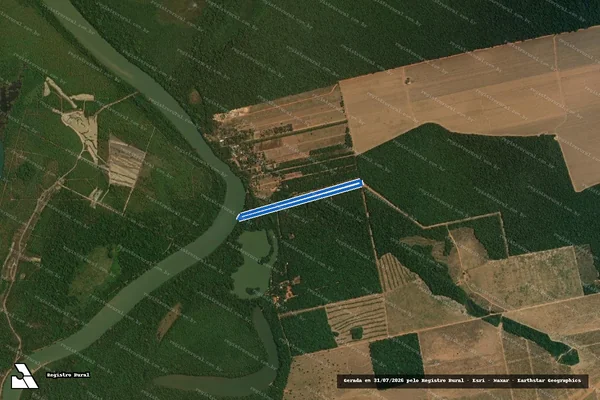 Imagem de satélite de FAZENDA TENESSE - FAZENDA TENESSE - PARCELA G em Sinop - MT