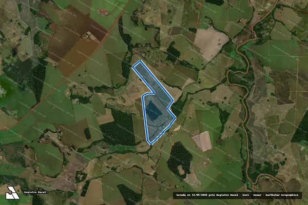 Imagem de satélite de Estância Tabebuia - Parte 1 em Dourados - MS