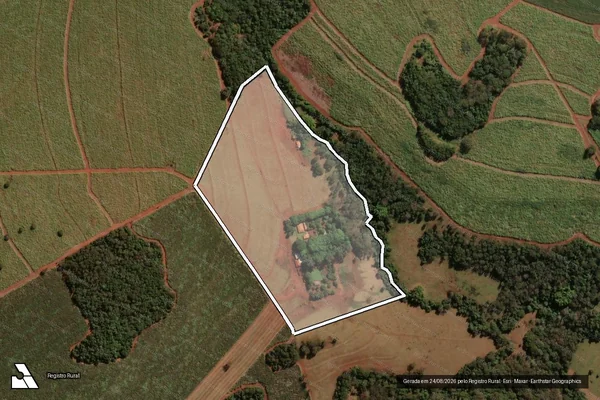 Imagem de satélite de FAZENDA SÃO JOSÉ DO CAPÃO DA ONÇA - Matrícula 23.732 em Veríssimo - MG