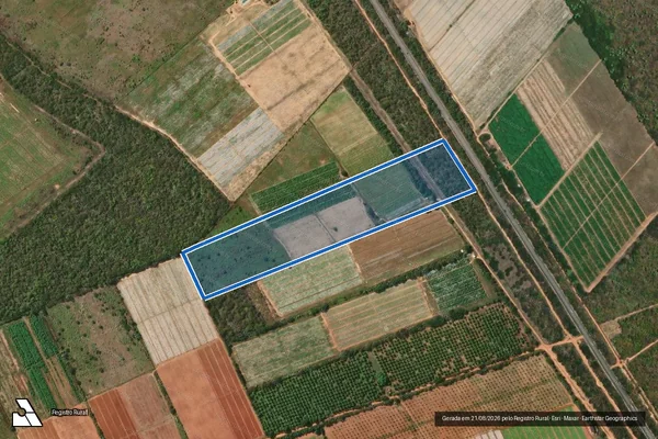 Imagem de satélite de PROJETO DE ASSENTAMENTO SÃO ROMÃO  LOTE 002 em Mossoró - RN
