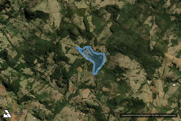 Imagem de satélite de SÍTIO VALE DO ARCO ÍRIS ? GLEBA 1 - SÍTIO VALE DO ARCO IRÍS - G1 em Munhoz - MG