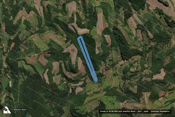 Imagem de satélite de Ziliotto Matricula 30.825 - Parte 1 em Peritiba - SC