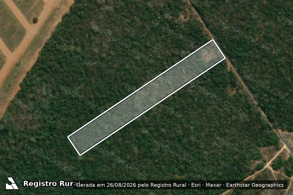 Imagem de satélite de Fazenda Uirapurú ? Gleba B- Área 1 ? C - Parte 2 em Rifaina - SP